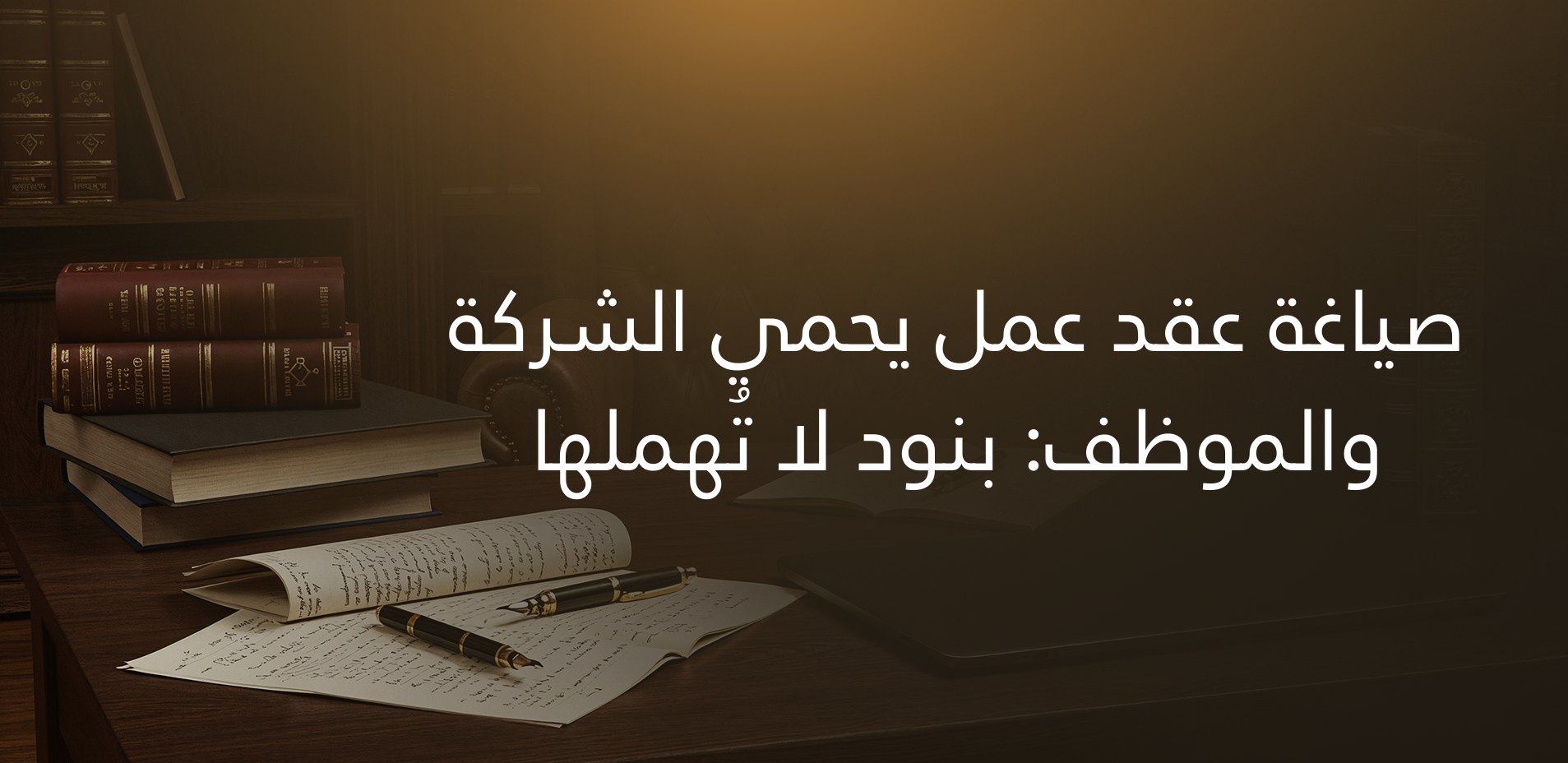 صياغة عقد عمل يحمي الشركة والموظف: بنود لا تُهملها