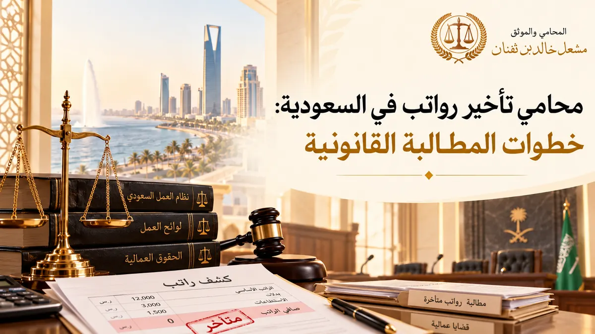 محامي تأخير رواتب في السعودية: خطوات المطالبة القانونية