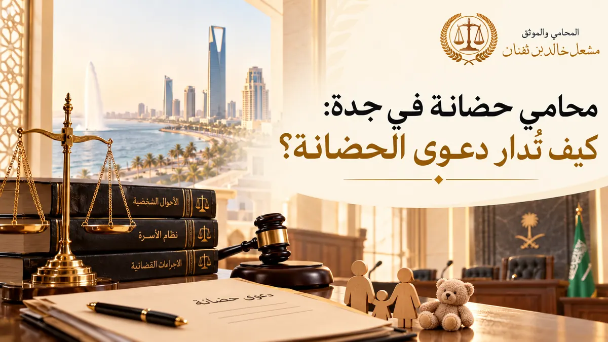 محامي حضانة في جدة: كيف تُدار دعوى الحضانة؟