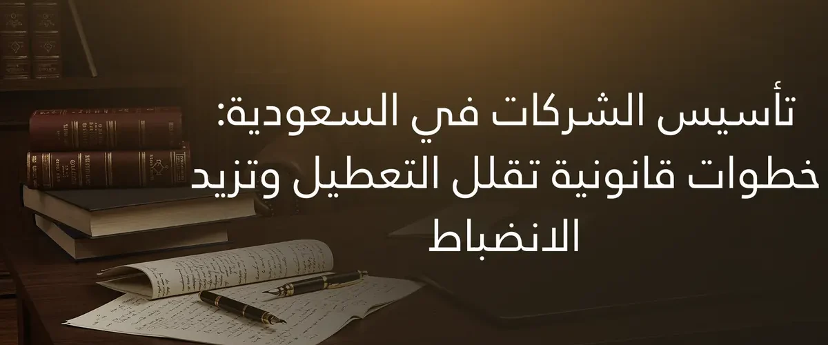 تأسيس الشركات في السعودية: خطوات قانونية تقلل التعطيل وتزيد الانضباط