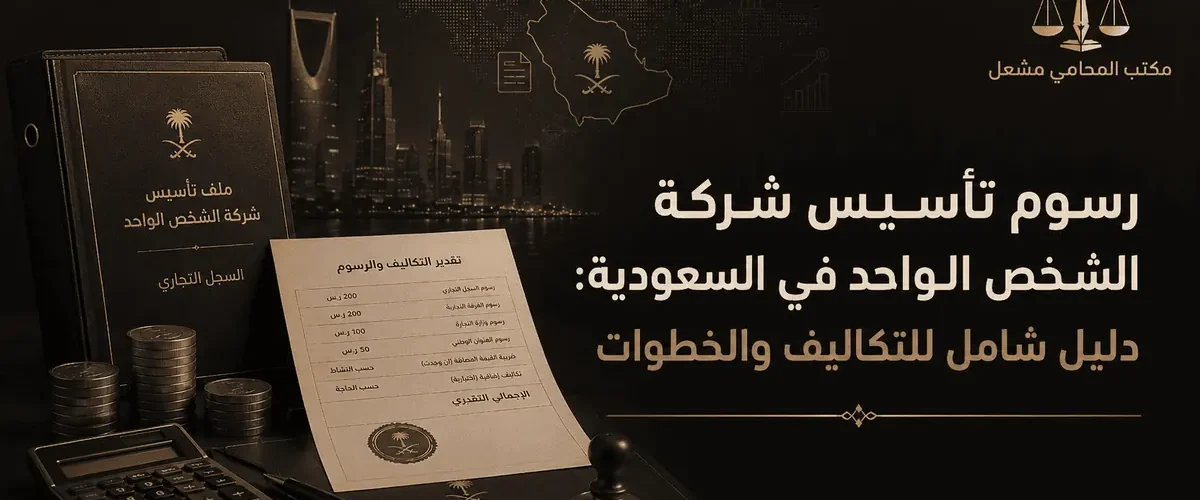 رسوم تأسيس شركة الشخص الواحد في السعودية: دليل شامل للتكاليف والخطوات