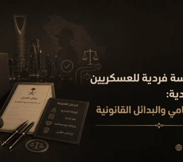 فتح مؤسسة فردية للعسكريين في السعودية: الحكم النظامي والبدائل القانونية