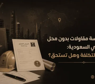 فتح مؤسسة مقاولات بدون محل في السعودية: الشروط والتكلفة وهل تستحق؟