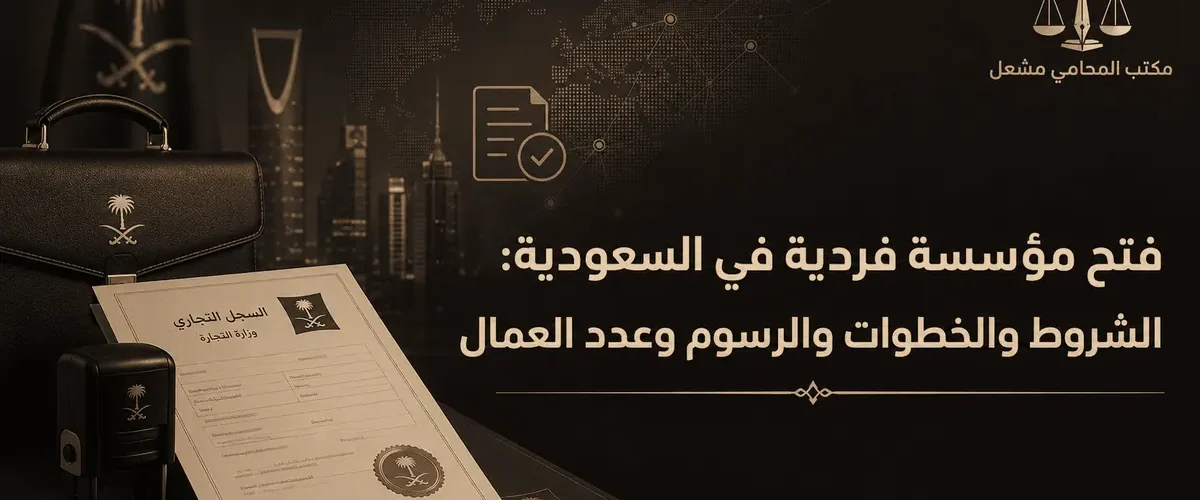 فتح مؤسسة فردية في السعودية: الشروط والخطوات والرسوم وعدد العمال