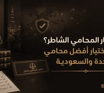 كيف تختار المحامي الشاطر؟ دليلك لاختيار أفضل محامي في جدة والسعودية