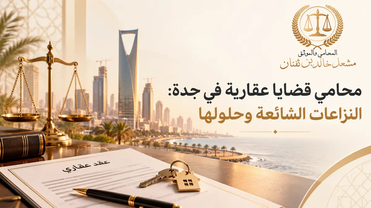 محامي قضايا عقارية في جدة: النزاعات الشائعة وحلولها