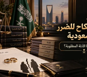 فسخ النكاح للضرر في السعودية: متى يُقبل وما الأدلة المطلوبة؟
